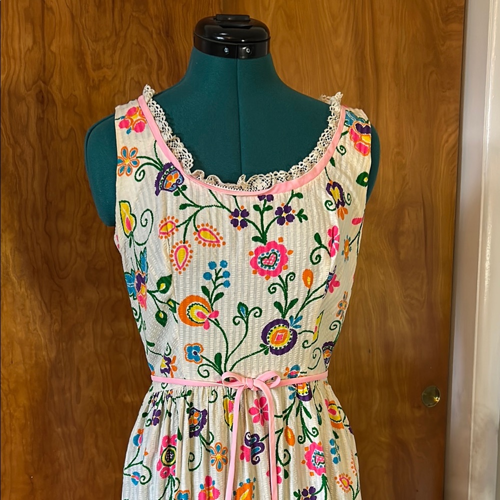 Lanz Originals 70s Dress ~ Vintage ~ Floral Maxi Dress - Picture 3 of 6